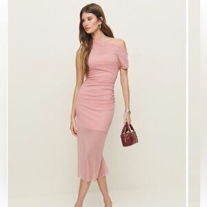 Reformation Mesh Midi Dress